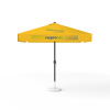 Parasol avec impression de logo, 250 x 250 cm, 4 segments imprimés en alternance avec 2 motifs