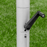 Mécanisme à manivelle pour un toit de pavillon étoile parfaitement tendu