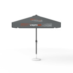 Parasol avec impression de logo, 250 x 250 cm, les 4 segments imprimés avec 1 motif
