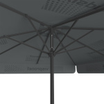 Parasol avec impression de logo, 250 x 250 cm, vue de dessous