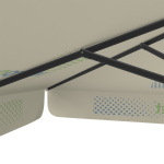 Parasol avec impression de logo, 250 x 250 cm, montants robustes