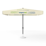 Parasol avec impression de logo, 300 x 300 cm, 2 segments imprimés