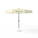 Parasol avec impression de logo, ø 300 cm, 2 volants imprimés