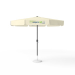 Parasol avec impression de logo, ø 300 cm, 4 volants imprimés avec 1 motif