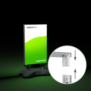 Stop-trottoir LED Lightbox sur batterie - extérieur