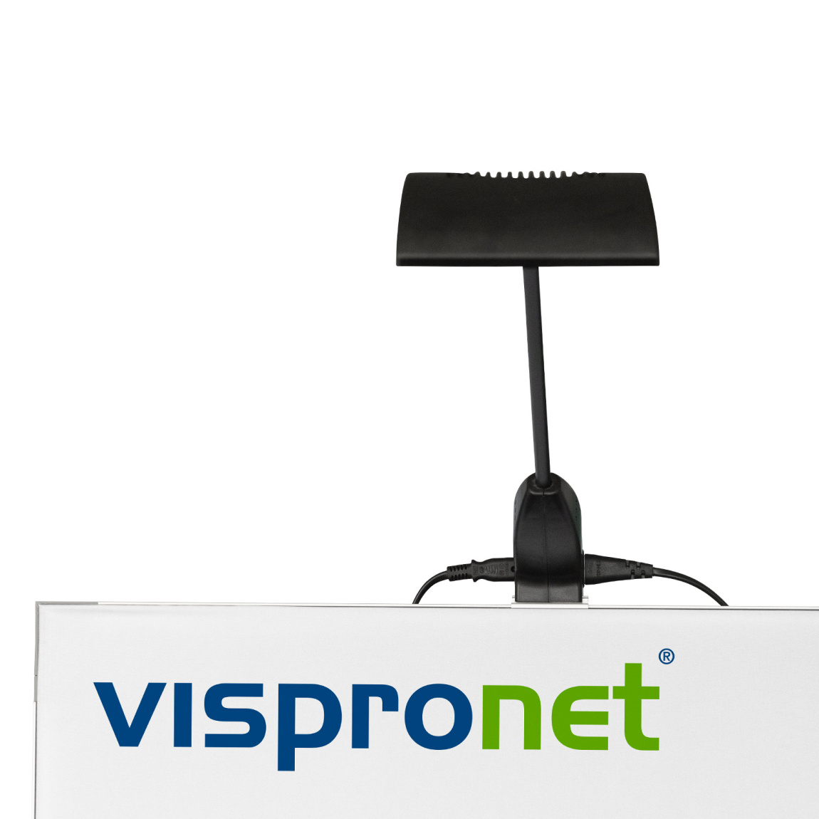 Spot LED fixé sur le cadre Keder flex