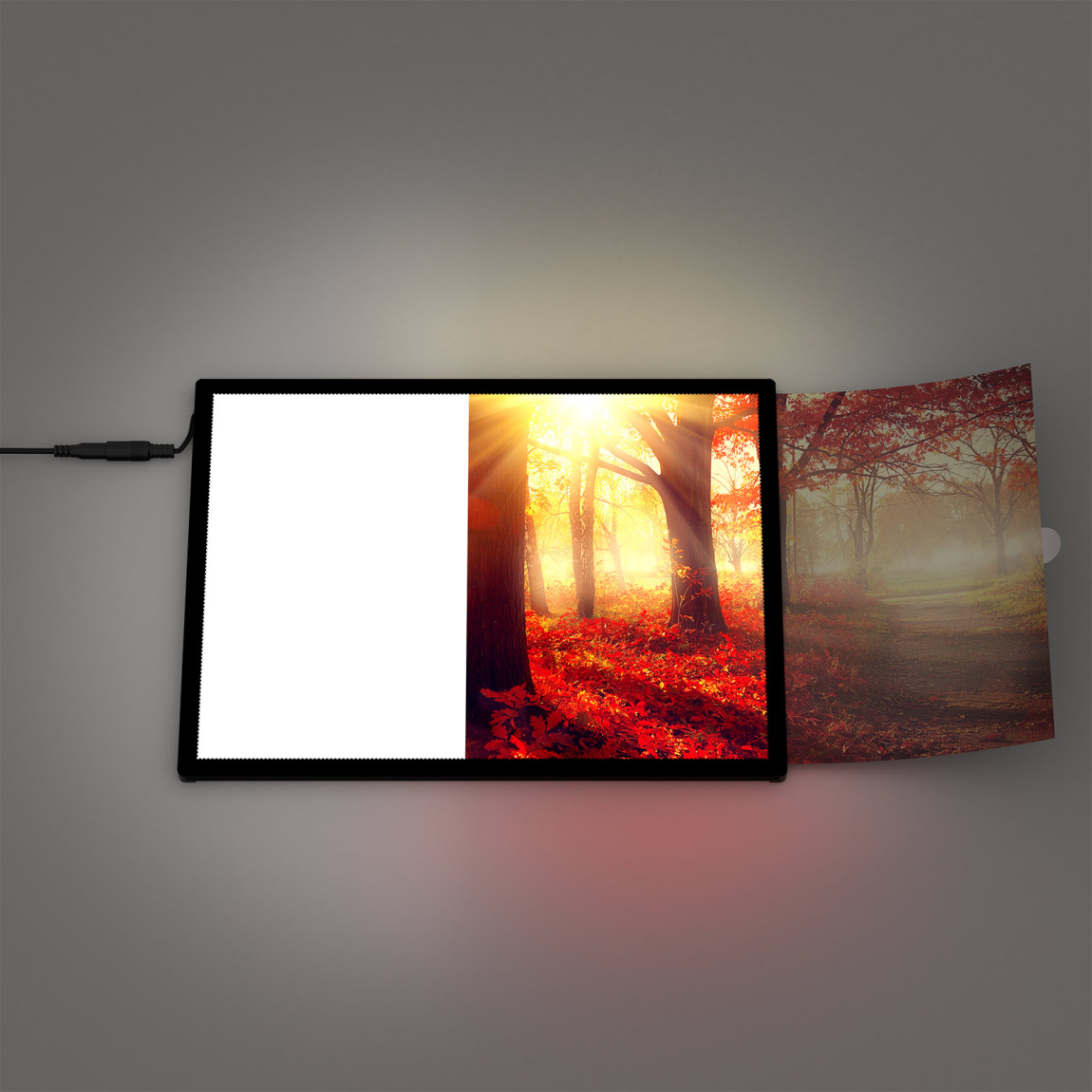 Cadre pour affiche LED, changement facile de l'impression, insérer & c'est fait