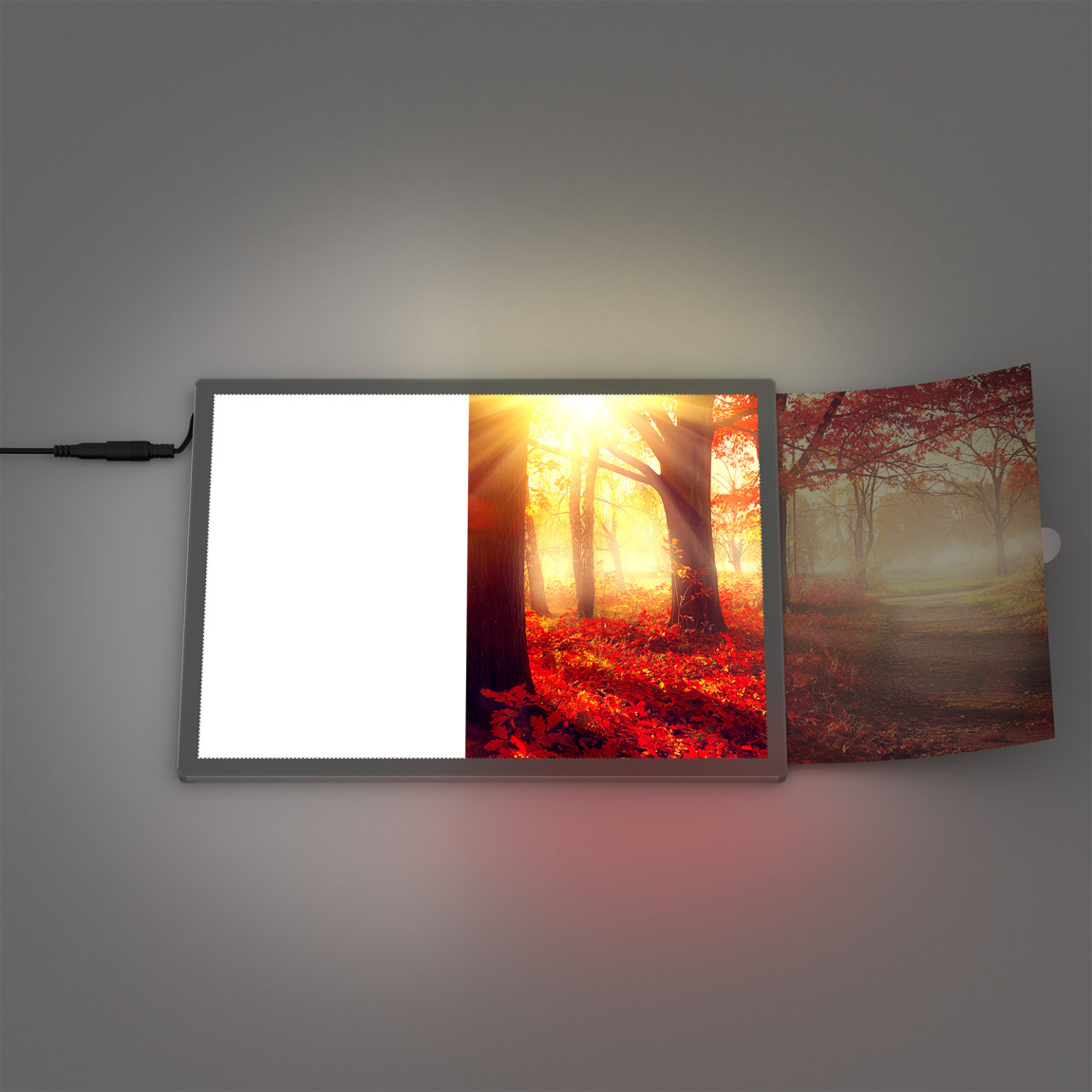 Cadre pour affiche LED, changement facile de l'impression, insérer & c'est fait