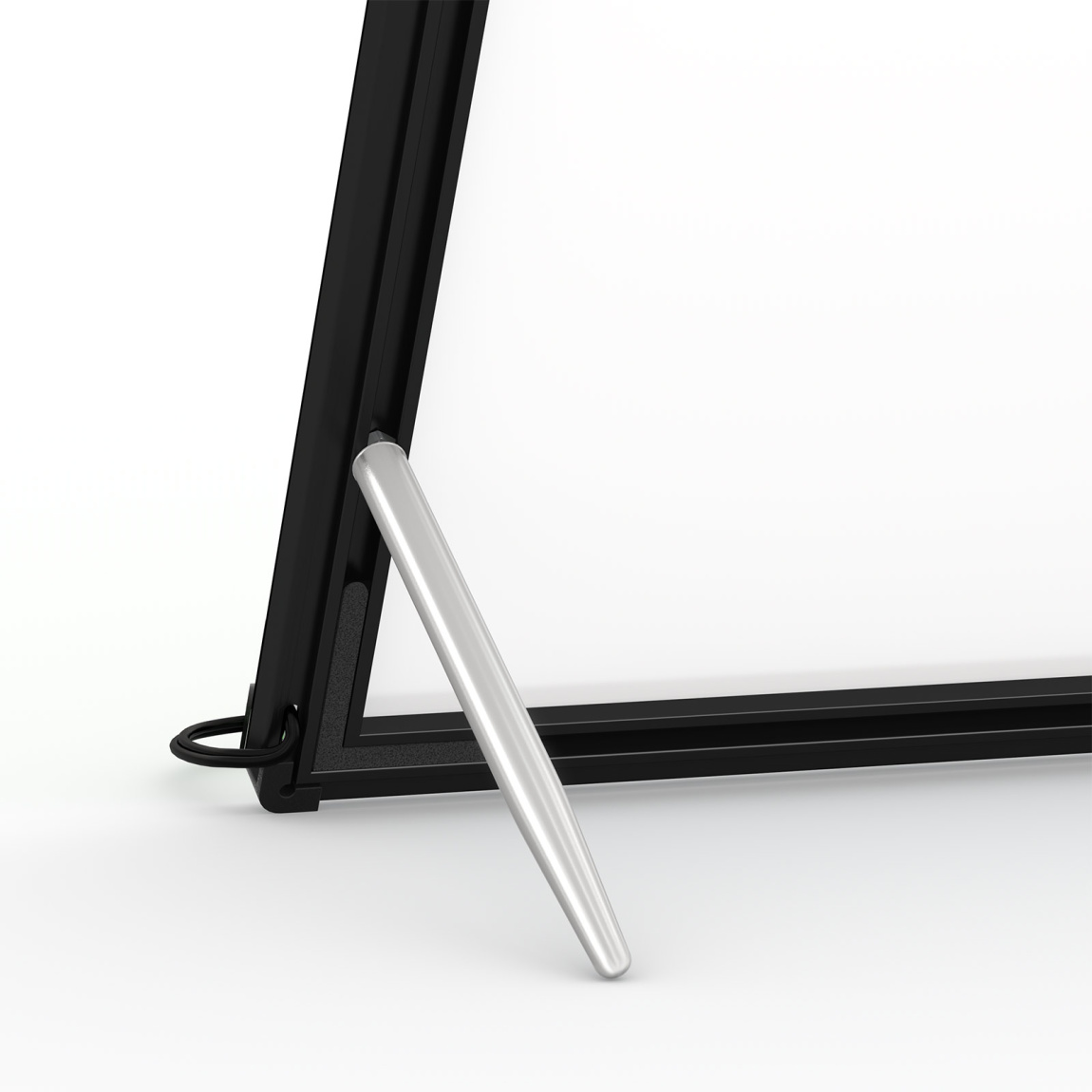 Détail des pieds de support – positionnement libre (angle d'inclinaison du cadre flexible)