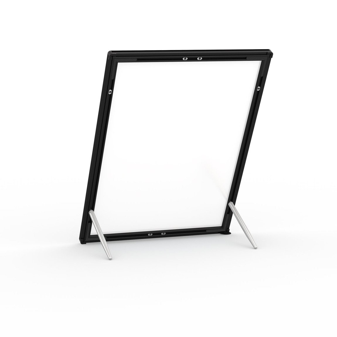 Cadre pour affiche LED, verso avec pieds de support
