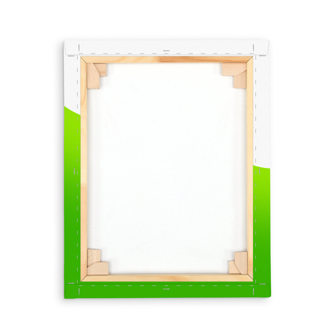 Toile imprimée / tableau imprimé, châssis vu de dos