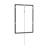 Cadre pour affiche LED, A1, verso avec supports muraux et câble d'alimentation