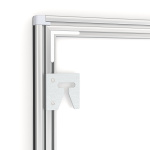 Cadre pour affiche LED, A1, détail du verso avec support mural