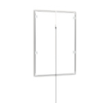 Cadre pour affiche LED, A1, verso avec supports muraux et câble d'alimentation