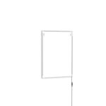 Cadre pour affiche LED, verso avec supports muraux et câble d'alimentation