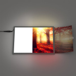 Cadre pour affiche LED, changement facile de l'impression, insérer & c'est fait