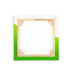 Toile imprimée / Tableau photo imprimé - ici châssis carré vu de dos