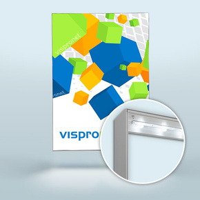 Cadre éclairant Q-Frame® LED - Portrait, profilé 120 mm