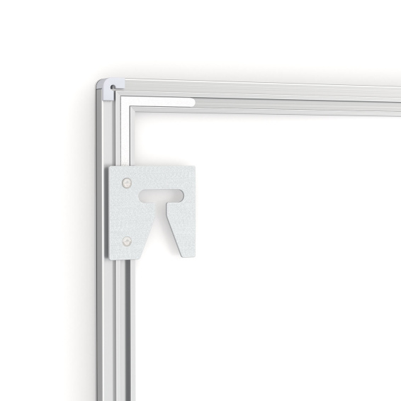 Cadre pour affiche LED, détail du verso avec support mural