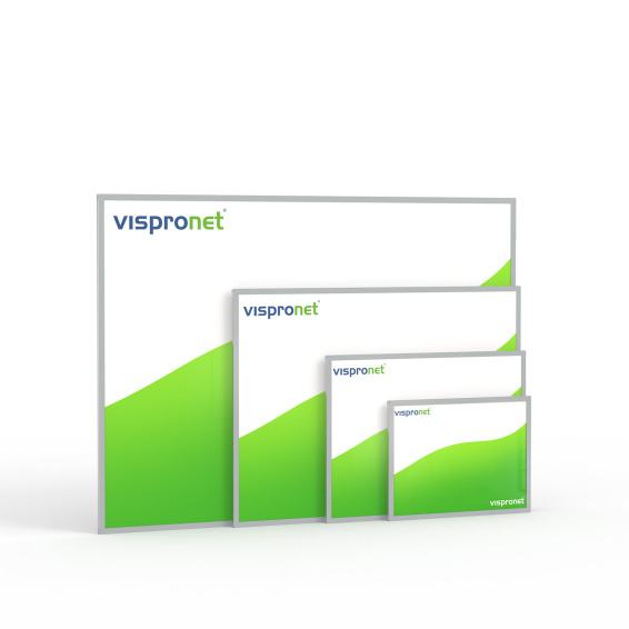 Cadre pour affiche LED, comparaison des tailles