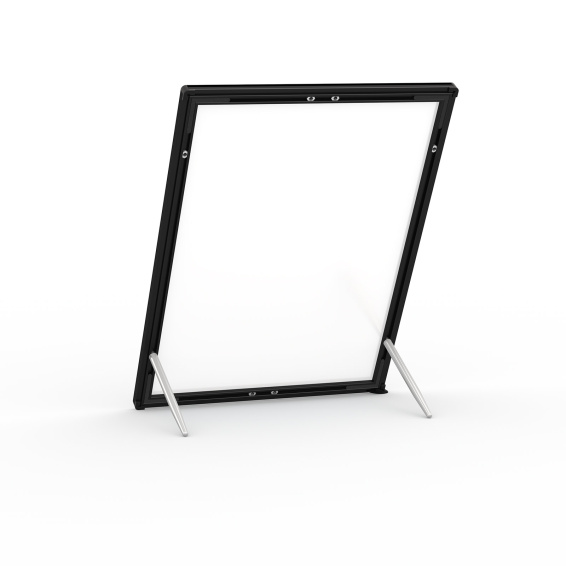 Cadre pour affiche LED, verso avec pieds de support