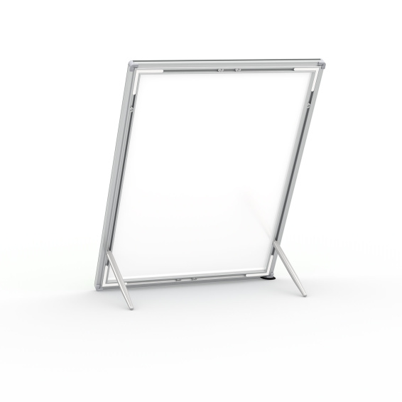 Cadre pour affiche LED, verso avec pieds de support