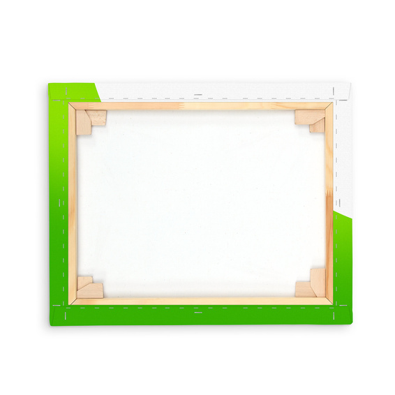 Tableau toile imprimé, monté sur châssis - vue de dos