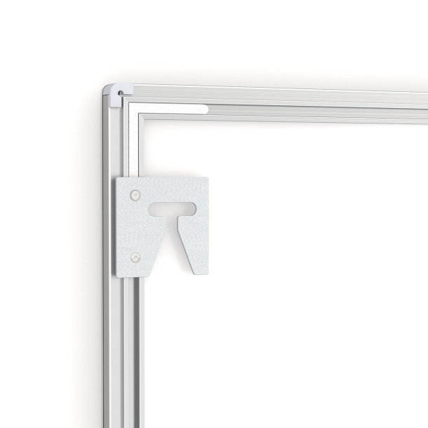 Cadre pour affiche LED, détail du verso avec support mural