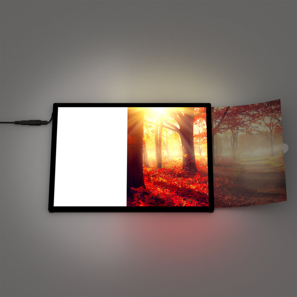 Cadre pour affiche LED, changement facile de l'impression, insérer & c'est fait