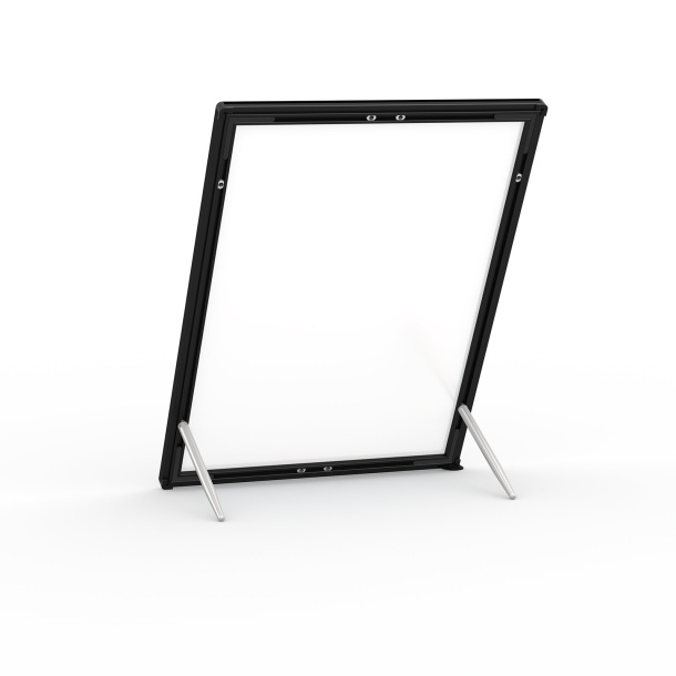 Cadre pour affiche LED, verso avec pieds de support