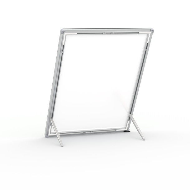 Cadre pour affiche LED, verso avec pieds de support
