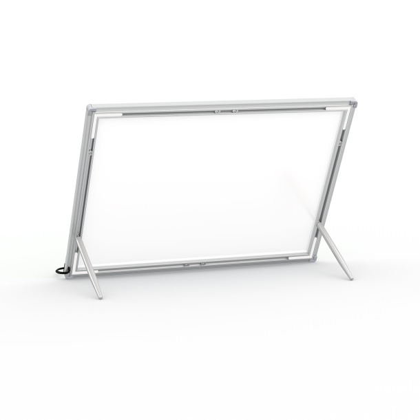 Cadre pour affiche LED, verso avec pieds de support