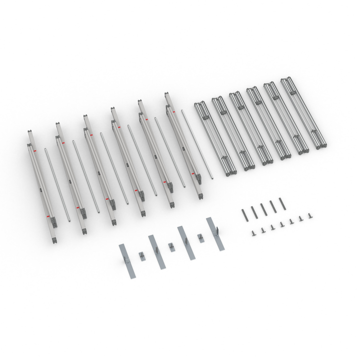 Contenu de la livraison : cadre à jonc flex, 600 x 300 cm