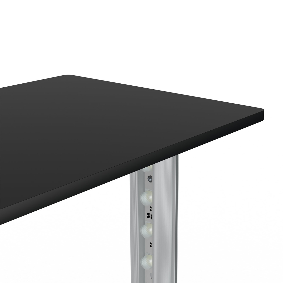 Comptoir d'exposition Lightbox pliable, détail : plateau du comptoir