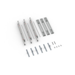 Contenu de la livraison display textile à jonc flex, 300 x 300 cm