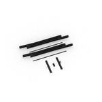 Lieferumfang Kederrahmen flex, Systembreite 200 cm, Systemhöhe 250 cm, schwarz