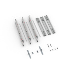 Contenu de la livraison : cadre à jonc flex, 300 x 300 cm