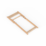 Chaise longue Eco sans accoudoirs, pliée