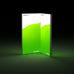 Mur d'exposition Lightbox click, configuration en angle