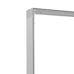 Mur d'exposition Lightbox pliable, détail : angle supérieur