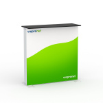 Comptoir d'exposition Lightbox flex Basic avec plateau