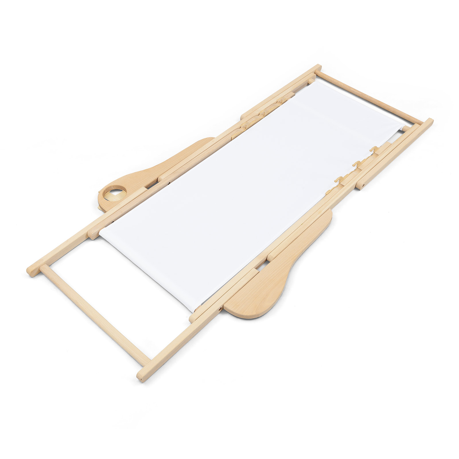 Chaise longue personnalisée accoudoirs et porte-gobelet, repliée