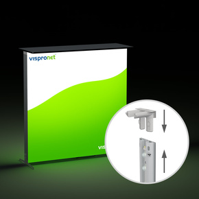 Comptoir d’exposition Lightbox click