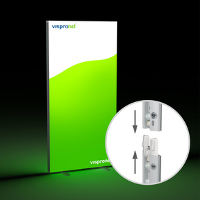 Mur d'exposition Lightbox click