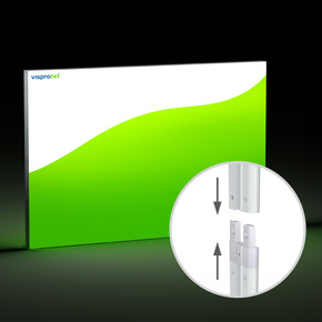 Mur d'exposition Lightbox flex