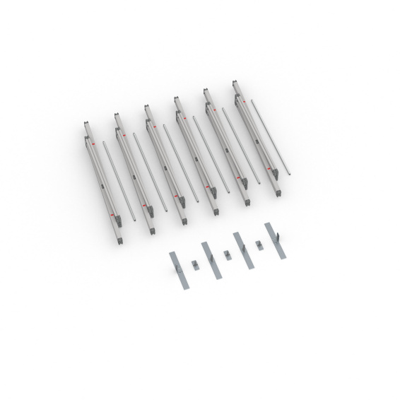 Contenu de la livraison : cadre à jonc flex, 600 x 250 cm