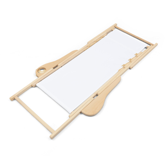 Chaise longue personnalisée accoudoirs et porte-gobelet, repliée