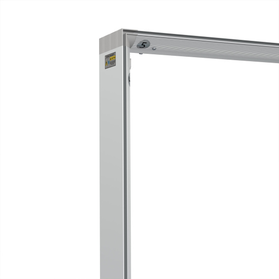 Mur d'exposition Lightbox click, détail : angle supérieur