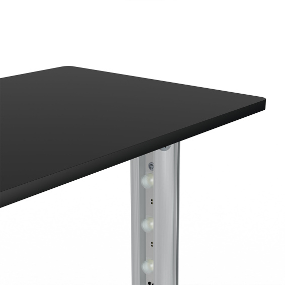 Comptoir d’exposition Lightbox click, détail: plateau