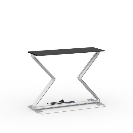 Comptoir d'exposition Lightbox pliable, partiellement plié